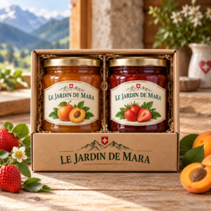 Coffret découverte de deux bocaux de confiture – Le Jardin de Mara